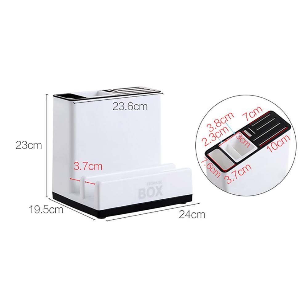 Kitchen Knife & Tableware Storage Rack – Plastic Organizer