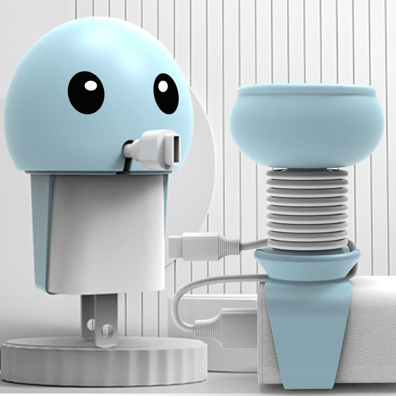 Data Cable Line Concentration Protective Cover Desktop Finishing Winding Storage Buckle